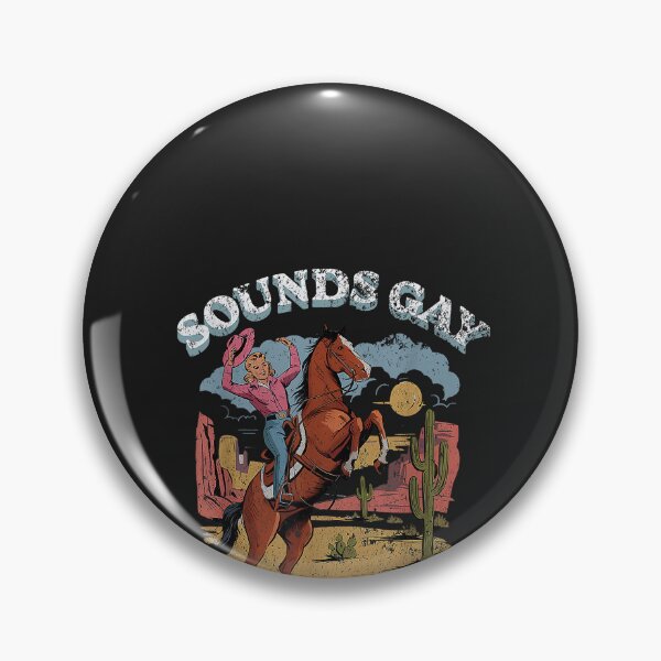 Item preview, Sounds Gay I'm in Cowboy Western LGBT Lesbian Trans Pride designed and sold by CriseldaBruning.