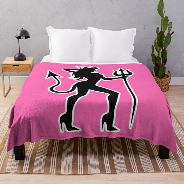 Item preview, Sexy Devil Girl Silhouette Graphic - Edgy Succubus Pin-Up Illustration designed and sold by MakarenaCreate.