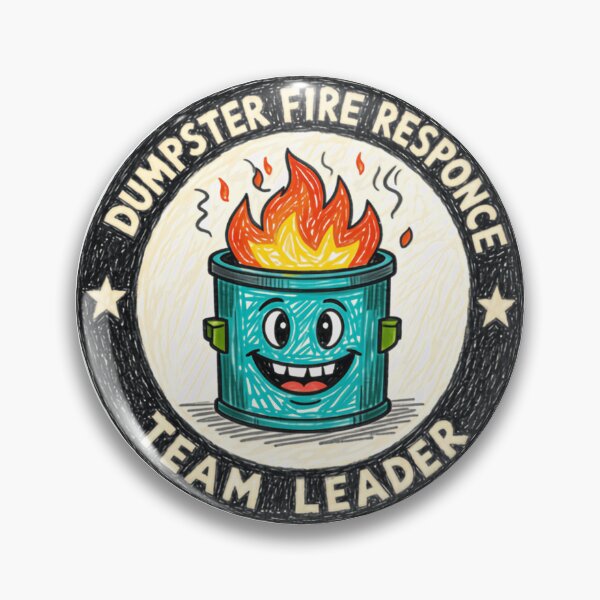 Item preview, Dumpster Fire Response Team Leader Funny Manager Workplace Humor designed and sold by HumansStuck12.