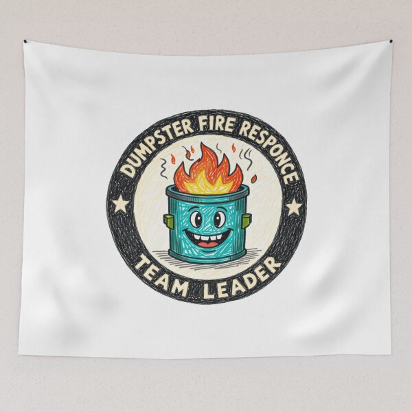 Item preview, Dumpster Fire Response Team Leader Funny Manager Workplace Humor designed and sold by HumansStuck12.