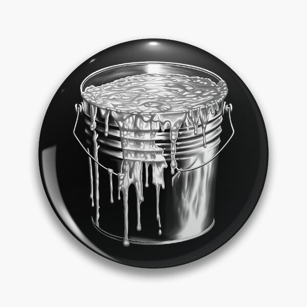 Item preview, Dripping Paint Bucket Black and White Artist Design designed and sold by inkoutninja.