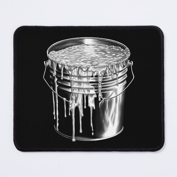 Item preview, Dripping Paint Bucket Black and White Artist Design designed and sold by inkoutninja.