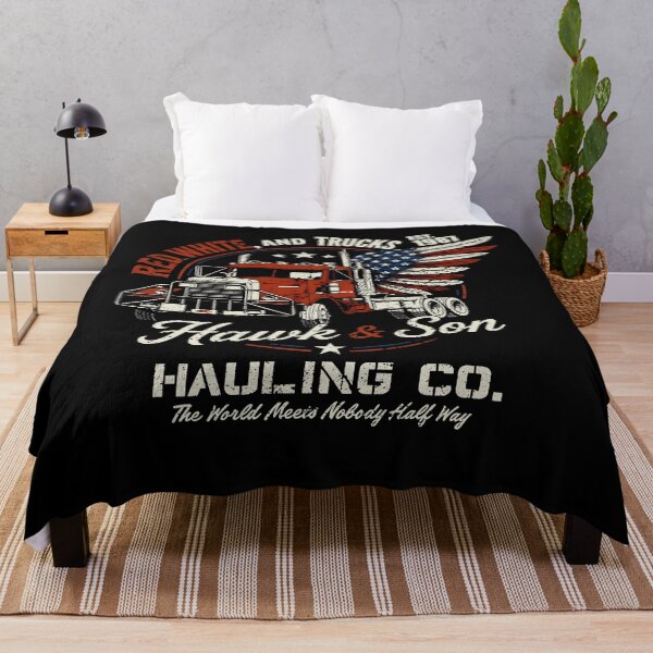 Item preview, Red White Hawk and Son 1987 Hauling co the world needs nobody half way designed and sold by Harmontal.