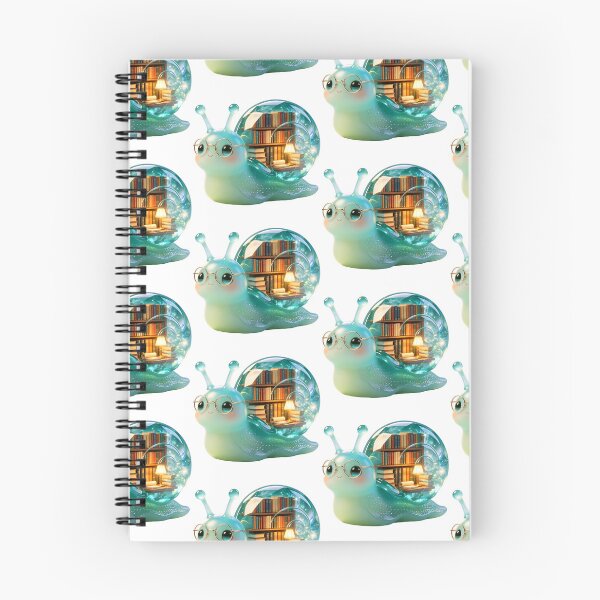 Item preview, Emerald Snail - Kawaii Wise Bookworm Library Edition designed and sold by ABYSSLAB.