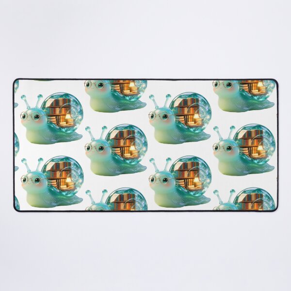 Item preview, Emerald Snail - Kawaii Wise Bookworm Library Edition designed and sold by ABYSSLAB.