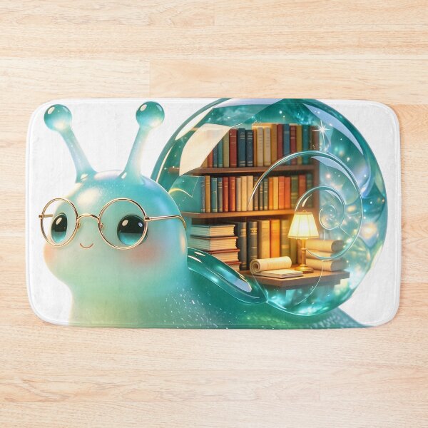 Item preview, Emerald Snail - Kawaii Wise Bookworm Library Edition designed and sold by ABYSSLAB.