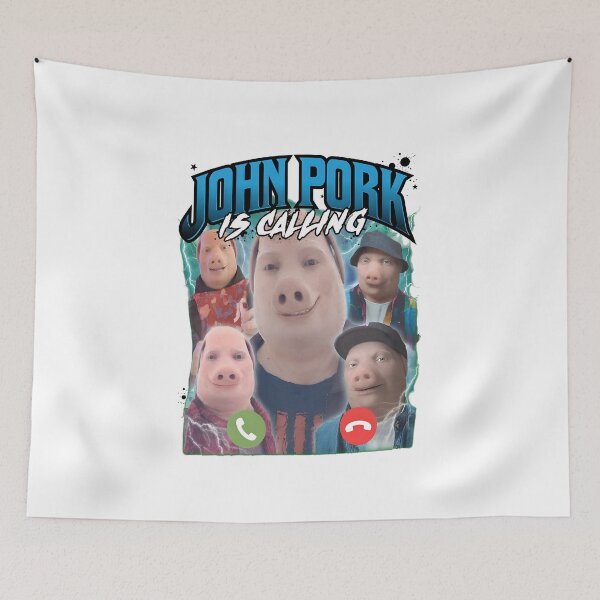 Item preview, Pork Face Video Call Meme  designed and sold by Noheqa.