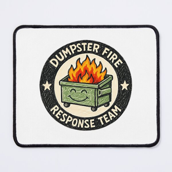 Item preview, Dumpster Fire Response Team Workplace Humor Manager Employee designed and sold by HumansStuck12.
