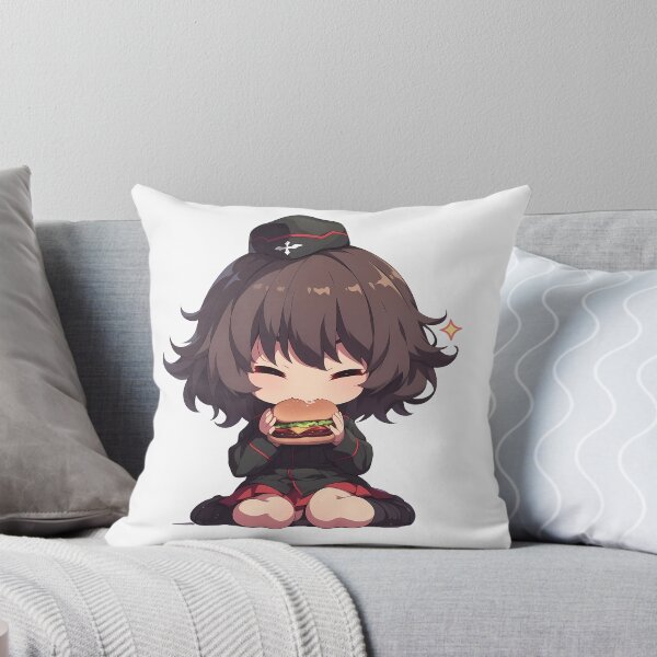 Item preview, Nishizumi Maho Girls und Panzer Chibi Burger Smile designed and sold by earlobejerk.
