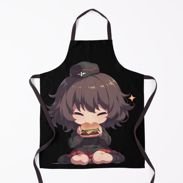 Item preview, Nishizumi Maho Girls und Panzer Chibi Burger Smile designed and sold by earlobejerk.