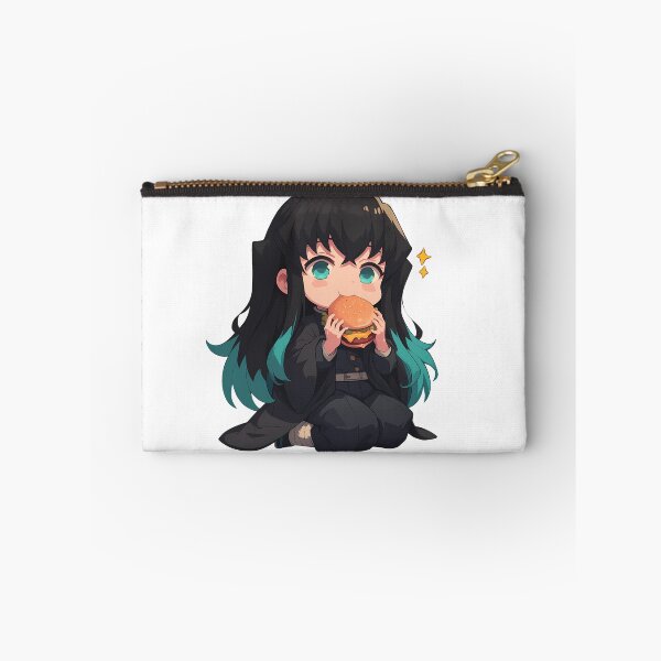Item preview, Muichiro Tokito Demon Slayer Chibi Kawaii Burger Anime Calm Soft Expression designed and sold by earlobejerk.