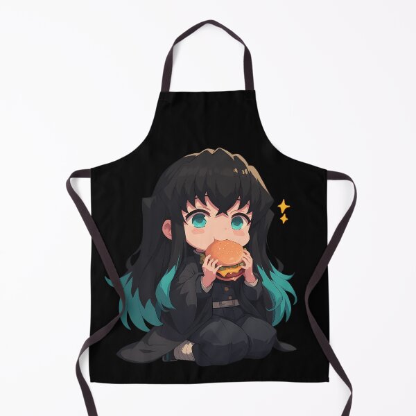 Item preview, Muichiro Tokito Demon Slayer Chibi Kawaii Burger Anime Calm Soft Expression designed and sold by earlobejerk.