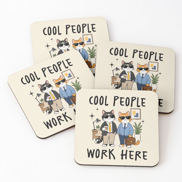 Item preview, Cool people work here  designed and sold by FatBirdie.