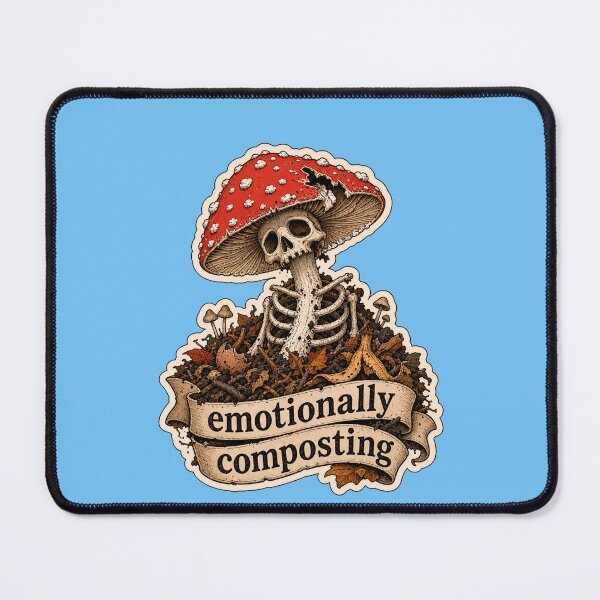 Item preview, Velociraptor Skeleton Print Emotionally Composting designed and sold by logicfun.