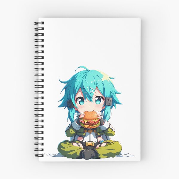 Item preview, Sinon Sword Art Online Chibi Kawaii Burger Anime Girl Cute Bright Energy designed and sold by earlobejerk.