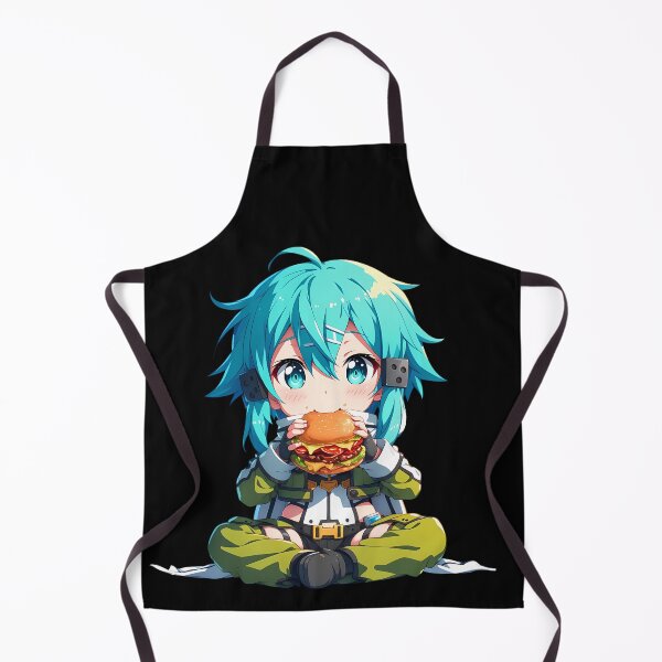 Item preview, Sinon Sword Art Online Chibi Kawaii Burger Anime Girl Cute Bright Energy designed and sold by earlobejerk.