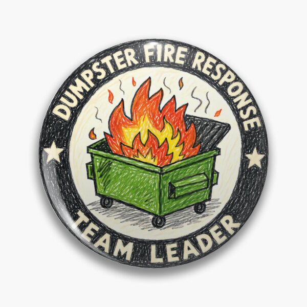 Item preview, Dumpster Fire Response Team Leader Manager Supervisor Work Humor designed and sold by HumansStuck12.