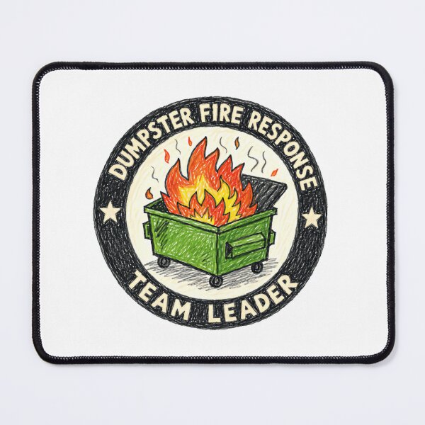 Item preview, Dumpster Fire Response Team Leader Manager Supervisor Work Humor designed and sold by HumansStuck12.