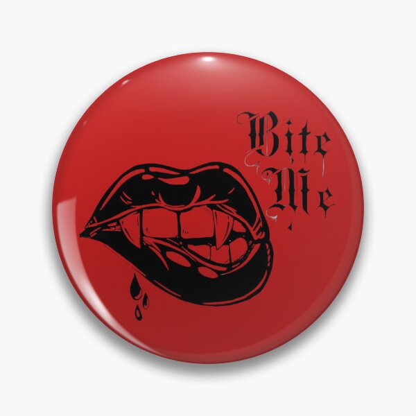 Item preview, Bite Me Vampire Lips Graphic - Dark Gothic Aesthetic Illustration designed and sold by MakarenaCreate.