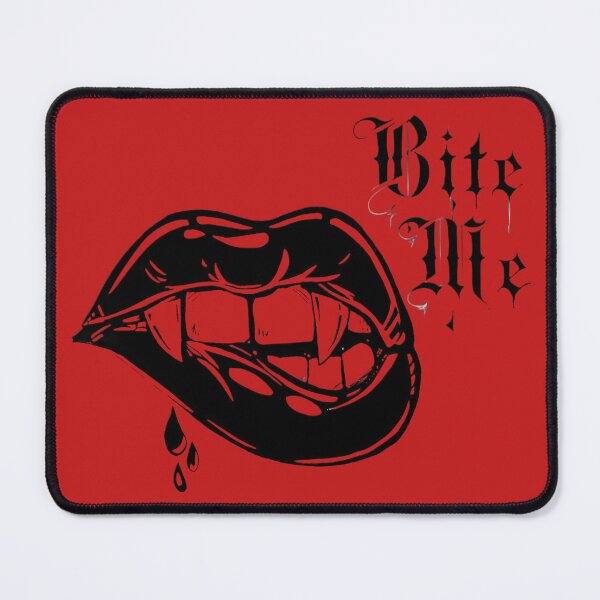 Item preview, Bite Me Vampire Lips Graphic - Dark Gothic Aesthetic Illustration designed and sold by MakarenaCreate.
