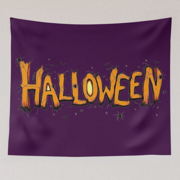 Item preview, Spooky Halloween Font Spiders & Bats Graphic designed and sold by Art-spree.