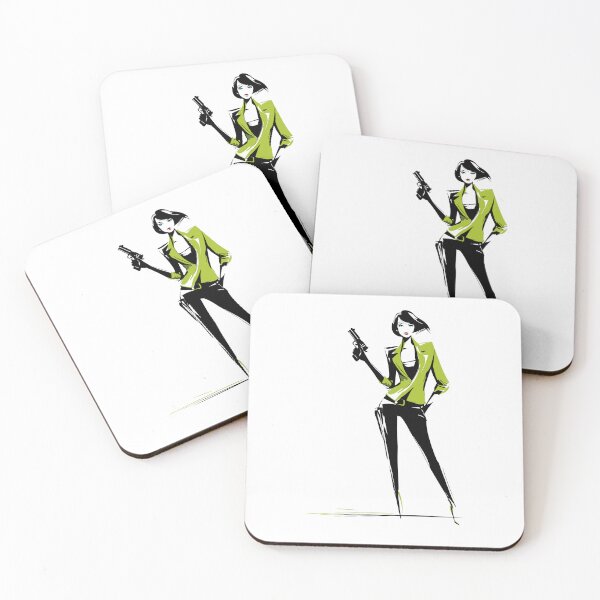 Item preview, Stylish Secret Agent Woman Illustration designed and sold by Xthes.