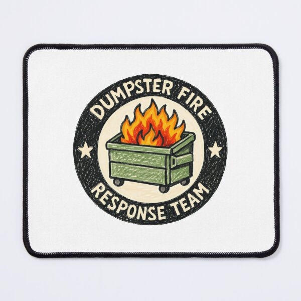 Item preview, Dumpster Fire Response Team Chaotic Humor Problem Solver Workplace Joke designed and sold by HumansStuck12.