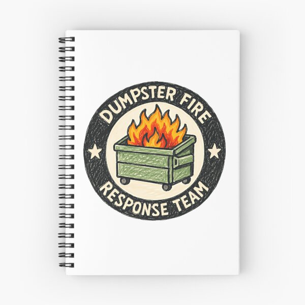 Item preview, Dumpster Fire Response Team Chaotic Humor Problem Solver Workplace Joke designed and sold by HumansStuck12.