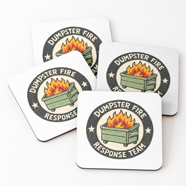 Item preview, Dumpster Fire Response Team Chaotic Humor Problem Solver Workplace Joke designed and sold by HumansStuck12.