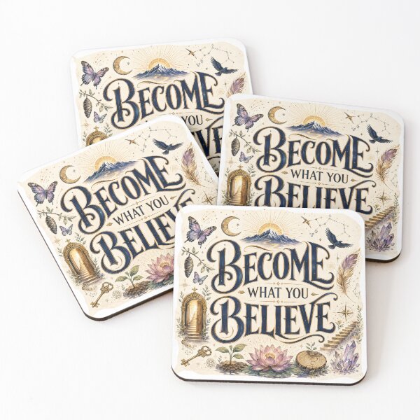Item preview, Become What You Believe | Spiritual Growth Typography designed and sold by OpenDreamArts.