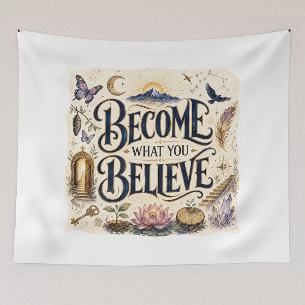 Item preview, Become What You Believe | Spiritual Growth Typography designed and sold by OpenDreamArts.