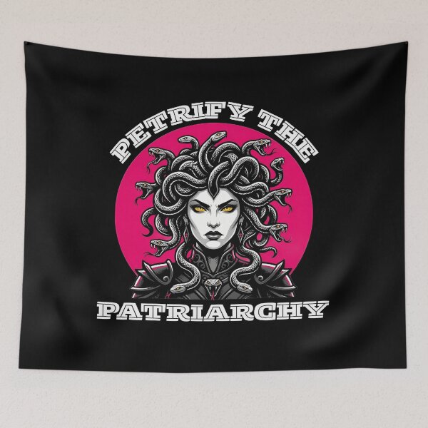 Item preview, Petrify The Patriarchy Medusa Illustration - Feminist Mythological Graphic Art designed and sold by MakarenaCreate.