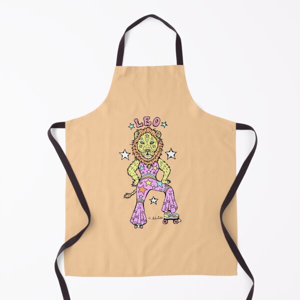 Item preview, Leo Lion Astrology Roller Disco Stars Original Art Illustration designed and sold by Intergalactic Unicorn: Art by Anna Schmidt.
