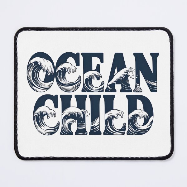 Item preview, Ocean Child Vintage Wave Typography Coastal Beach Lover Graphic T-Shirt designed and sold by FestivityFinds.