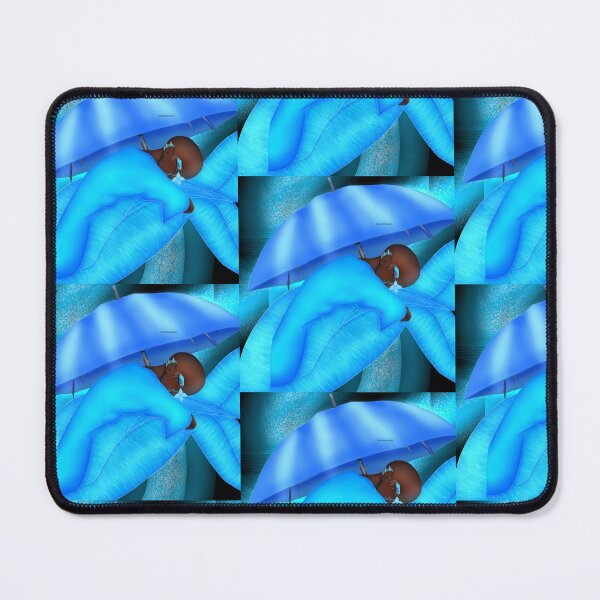 Item preview, Blue Merman Umbrella Guardian-- Blue Fantasy Digital Art” designed and sold by kerissfantasyart .