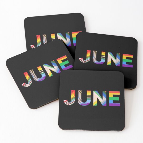 Item preview, June Pride: Geometric LGBTQ Flag Name and Birthday Monogram designed and sold by ChaosModeArt.