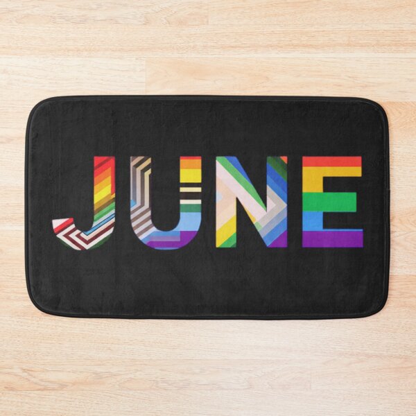 Item preview, June Pride: Geometric LGBTQ Flag Name and Birthday Monogram designed and sold by ChaosModeArt.