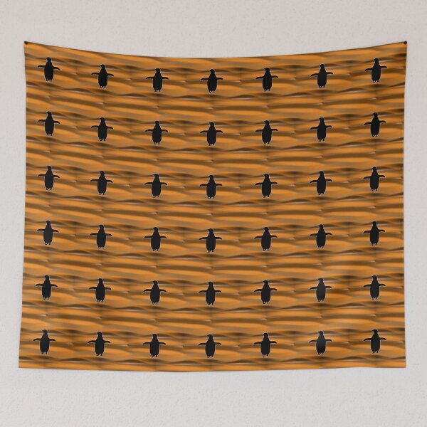 Item preview, Pattern - Brown Dunes with Lost Penguin designed and sold by ZepoPublishing.