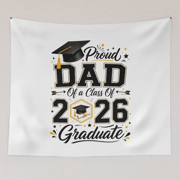 Item preview, Proud Dad Of A Class Of 2026 Graduate Graduation Father designed and sold by HumansStuck12.