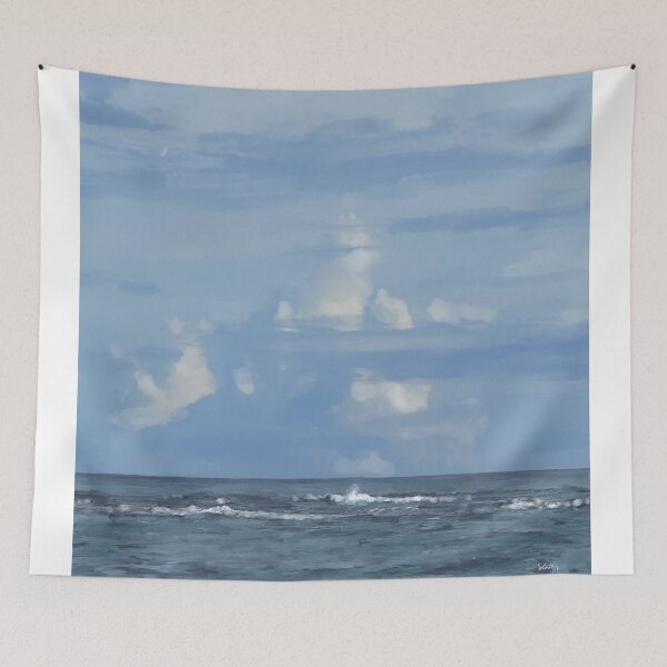 Item preview, Serene Ocean Under Cloudy Sky designed and sold by sladjana.