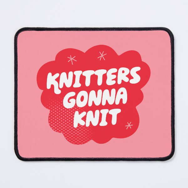 Item preview, Knitters Gonna Knit (Red) designed and sold by yellowflowerhut.