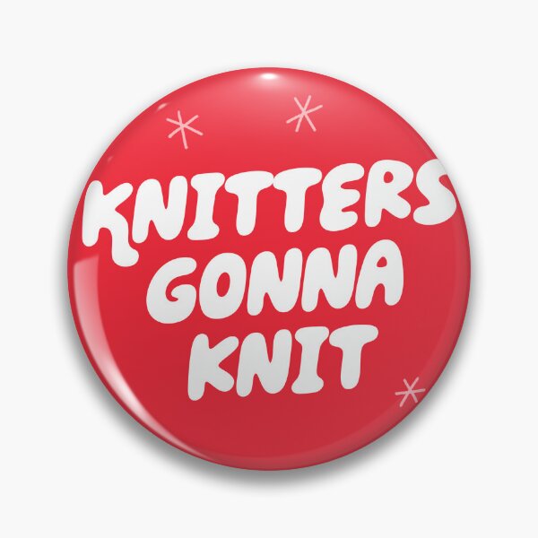 Item preview, Knitters Gonna Knit (Red) designed and sold by yellowflowerhut.