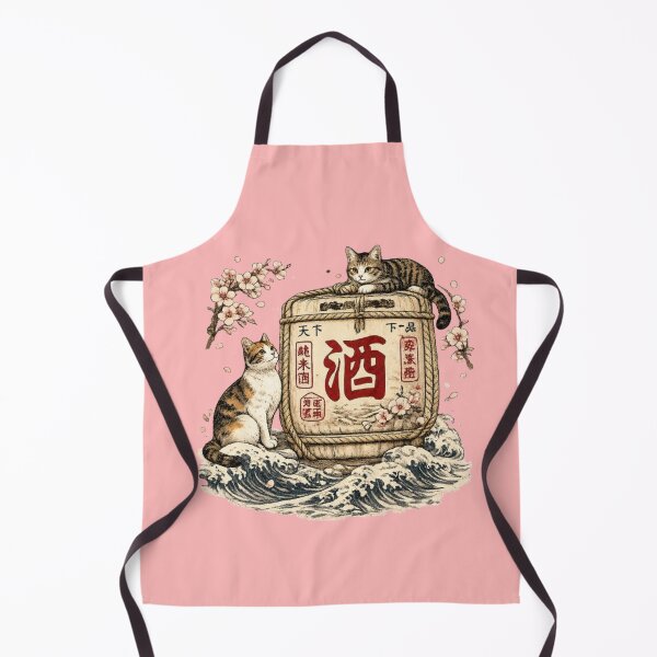 Item preview, Sake Barrel Cats — Japanese Ukiyo-e Style Art Print designed and sold by Aguri-tei.