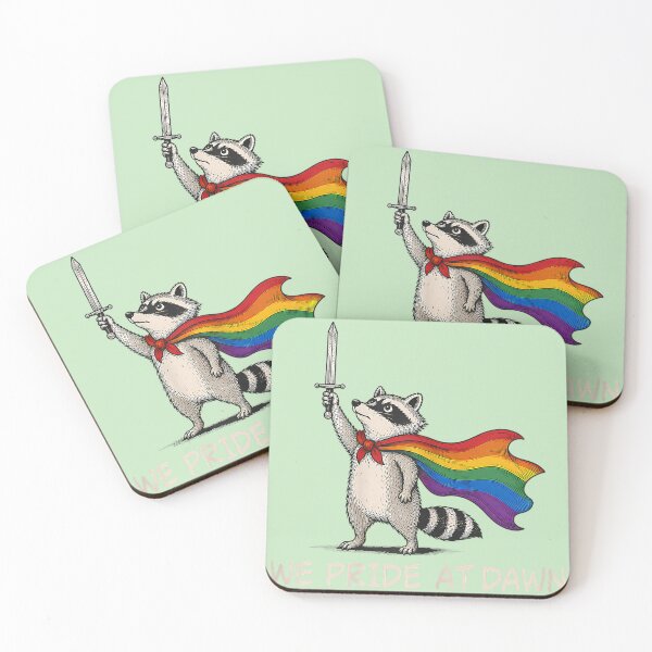 Item preview, We Pride At Dawn Funny Raccoon LGBT Support Pride Month designed and sold by miuukiuu.