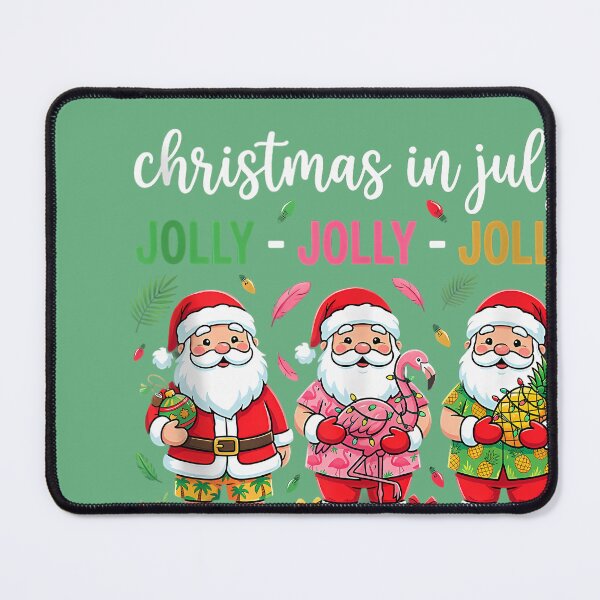 Item preview, Jolly Christmas in July Beach Santa Graphic Tank Top designed and sold by MacosLucia.