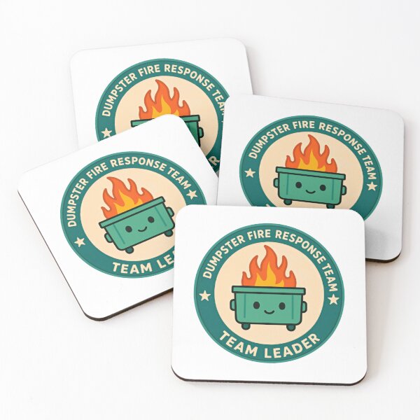 Item preview, Dumpster Fire Response Team Team Leader Workplace Humor Management Leadership designed and sold by HumansStuck12.