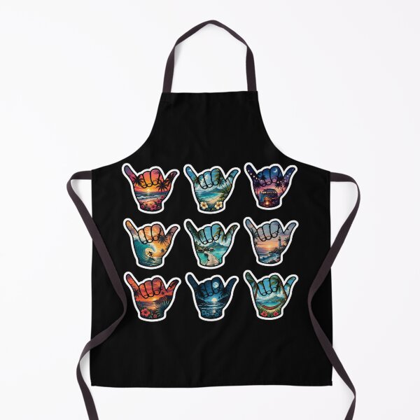 Item preview, Tropical Shaka Sticker Sheet Hawaiian Beach Paradise Collection designed and sold by FestivityFinds.
