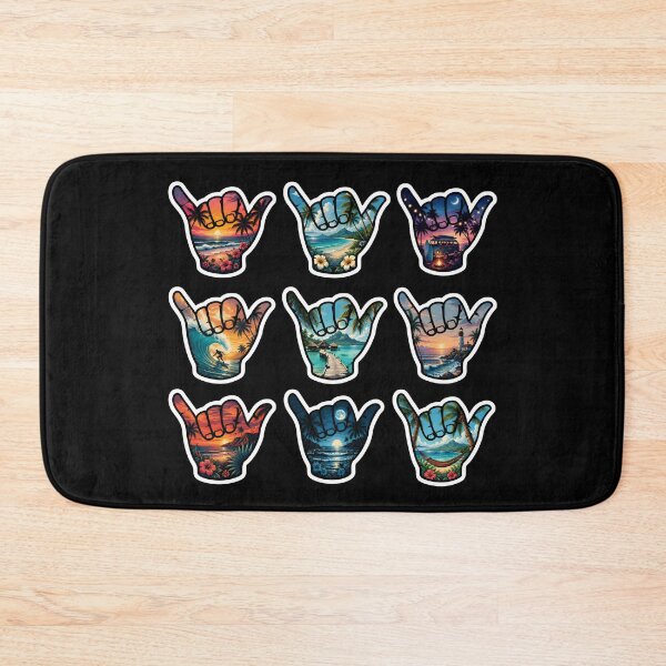Item preview, Tropical Shaka Sticker Sheet Hawaiian Beach Paradise Collection designed and sold by FestivityFinds.