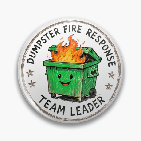 Item preview, Dumpster Fire Response Team Leader Work Humor Manager Gift designed and sold by HumansStuck12.