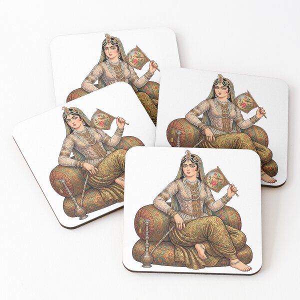 Item preview, Persian Qajar Princess Traditional Iranian Fine Art Vector designed and sold by yousefi.